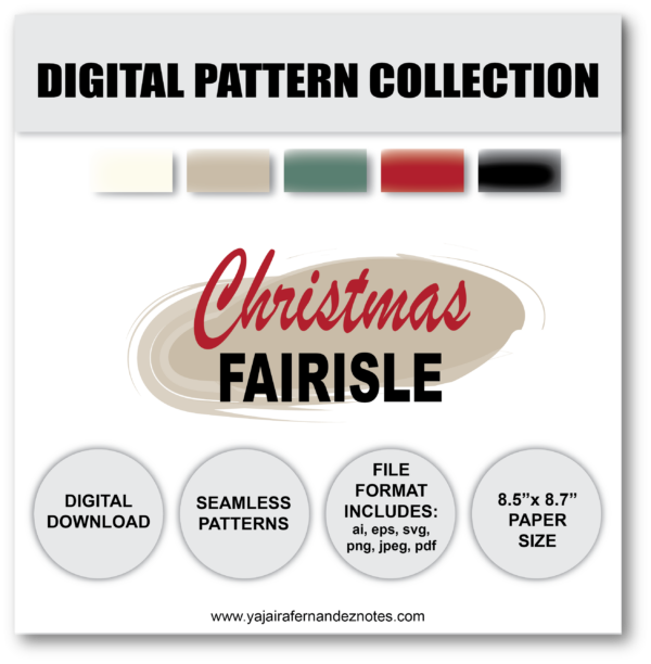 Christmas Fairisle DPC2: Digital Pattern Collection - Image 6