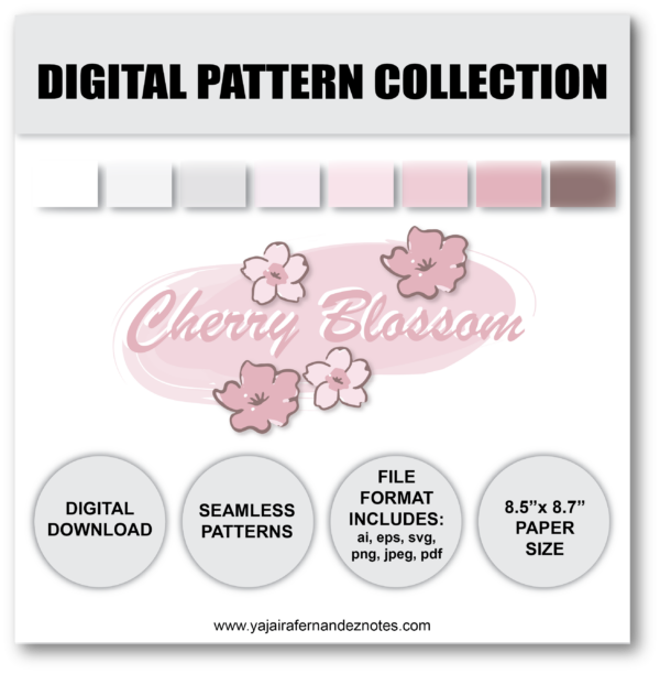 Cherry Blossom DPC1: Digital Pattern Collection - Image 6