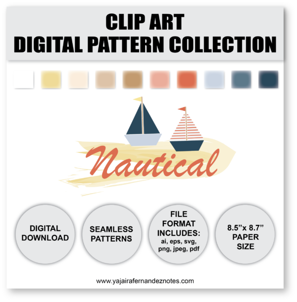 Nautical CADPC1: Clip Art Digital Pattern Collection - Image 6