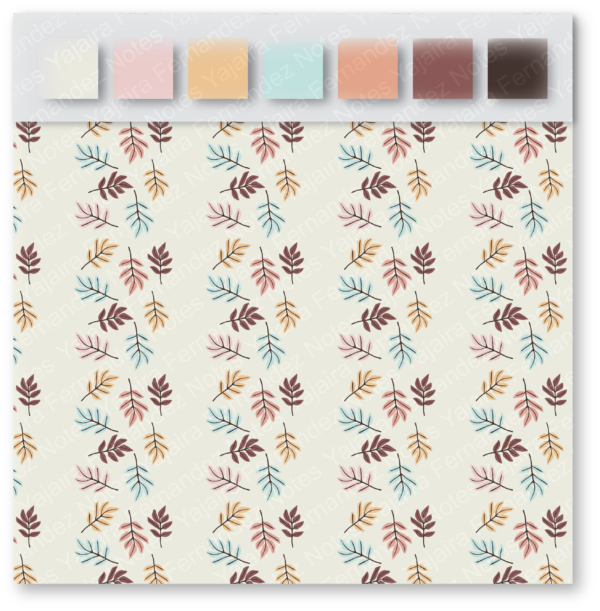 Fall Leaves Pastels DPC1: Digital Pattern Collection - Image 2