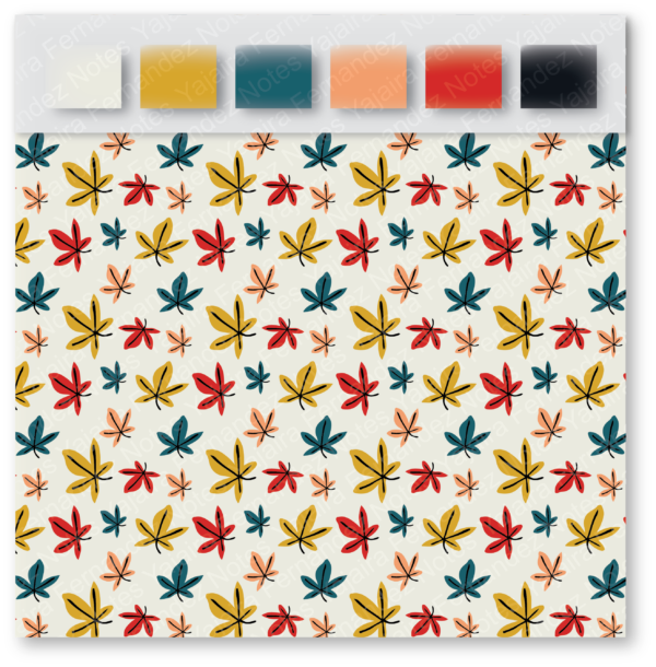 Fall Leaves Bright DPC1: Digital Pattern Collection - Image 3