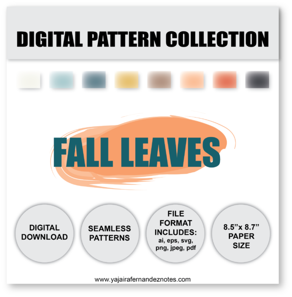 Fall Leaves Bright DPC1: Digital Pattern Collection - Image 6