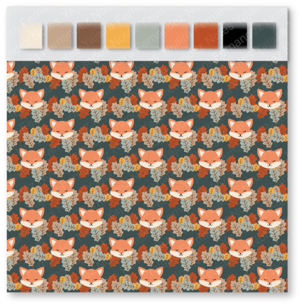 Autumn Forrest CADPC1: Clip Art Digital Pattern Collection - Image 3