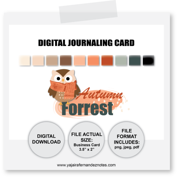 Autumn Forrest DJC1: Digital Journaling Card - Image 3