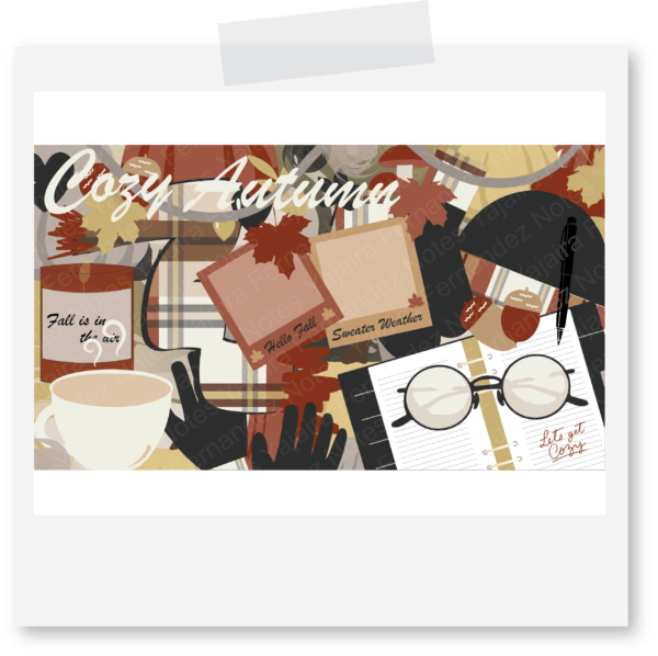 Cozy Autumn DJC1: Digital Journaling Card