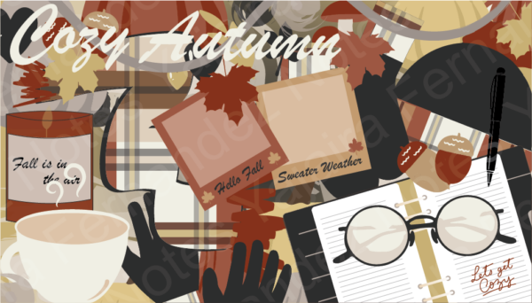 Cozy Autumn DJC1: Digital Journaling Card - Image 2