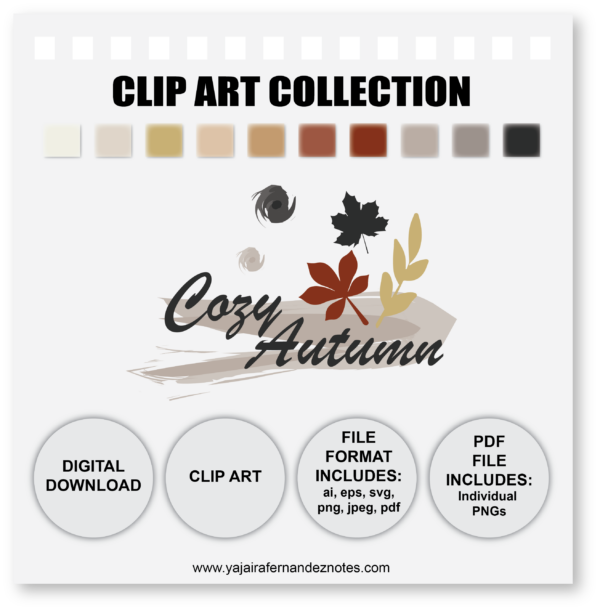 Cozy Autumn CAC1: Clip Art Collection - Image 2