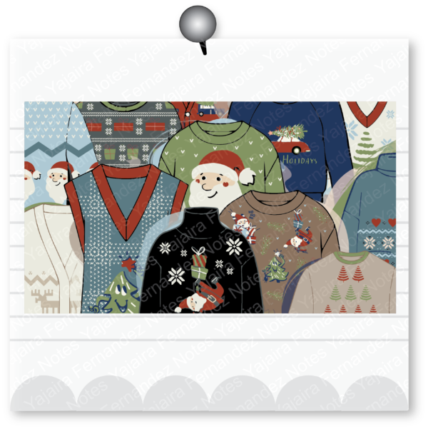 Pretty Ugly Christmas Sweater DJC1: Digital Journaling Card