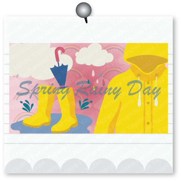 Spring Rainy Day DJC1: Digital Journaling Card